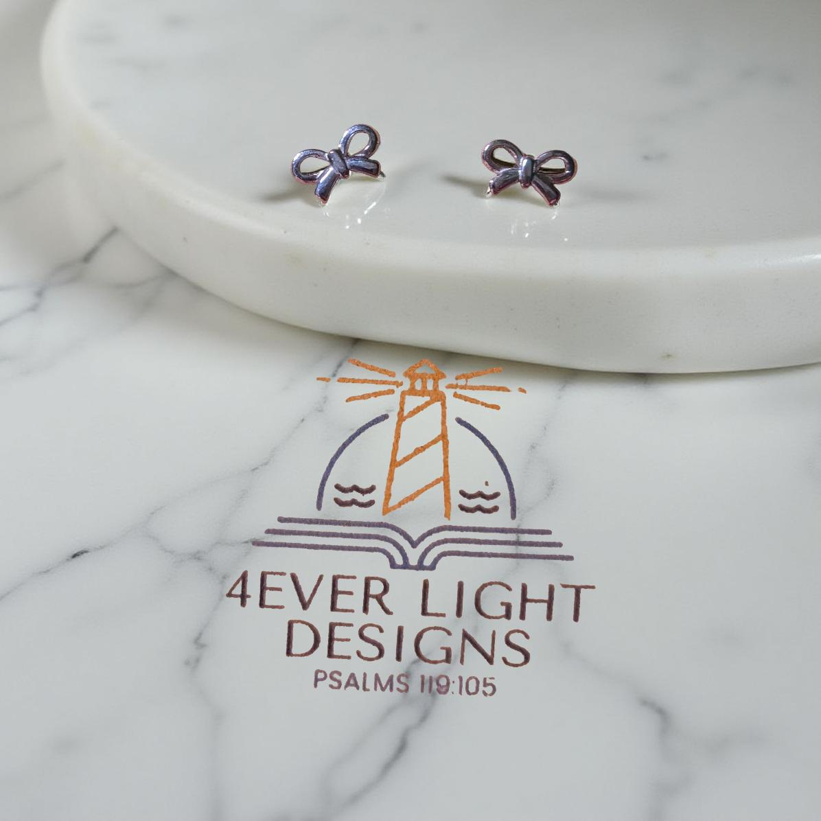 18 kt PVD Gold over Stainless Steel Bows or 18 kt PVD Titanium over Stainless Steel Bows