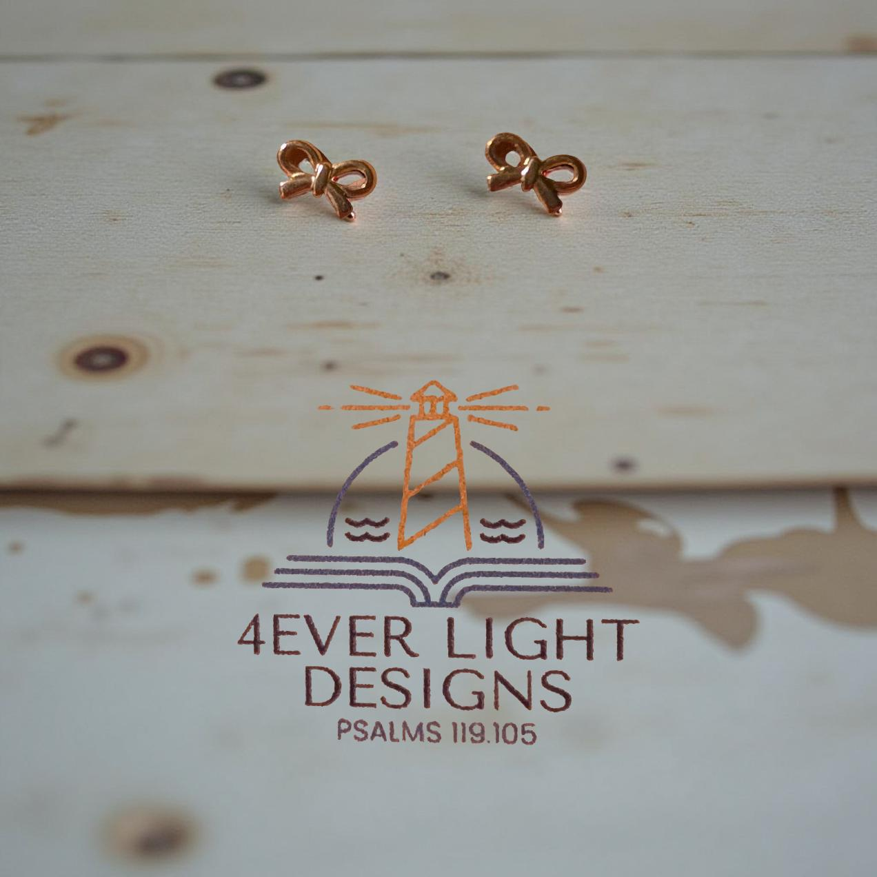 18 kt PVD Gold over Stainless Steel Bows or 18 kt PVD Titanium over Stainless Steel Bows