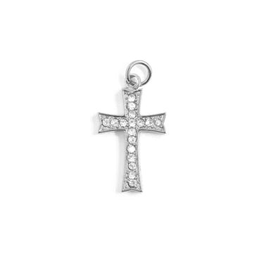 Stone Cross Charm