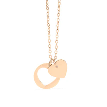 Heart Cross Charm Necklace