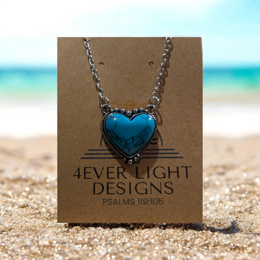 Turquoise Heart Necklace